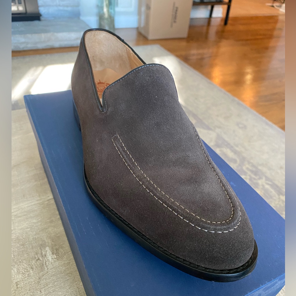 Dark Brown Suede Carter Loafer By The Rawls